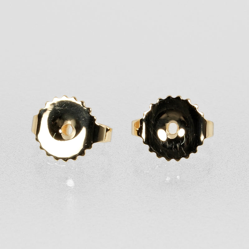 [TIFFANY & CO.] Tiffany 
 Cross stitch earrings 
 K18 Yellow Gold x Diamond about 1.44G Cross-Stitch Ladies A Rank