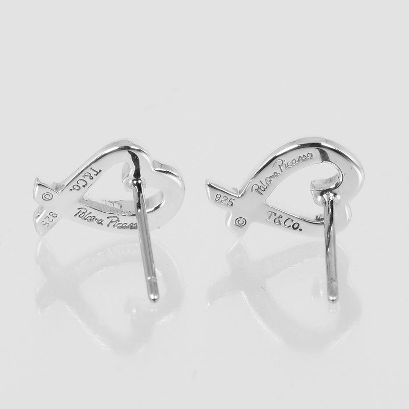 [Tiffany & Co.] Tiffany 
 마찰 하트 귀걸이 
 실버 925 약 1.58g 사랑의 마음 숙녀 계급