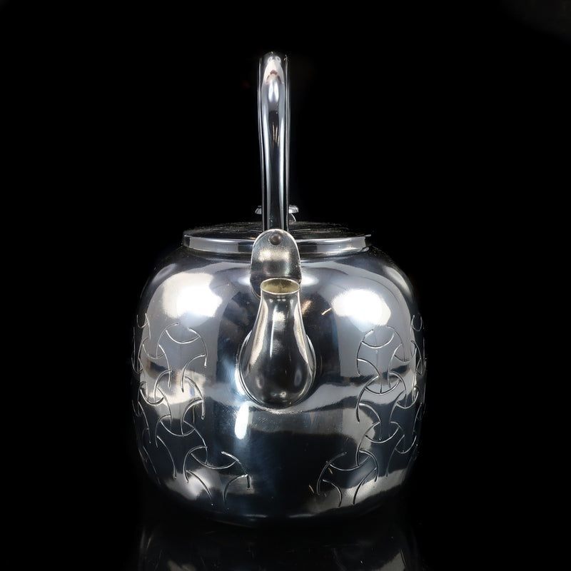 木村清五郎 造 純銀 独楽繋水注 純銀刻印 重量：813g 純銀 _ 骨董品 木村清五郎 造 純銀 独楽繋水注 純銀 骨董品 – NISHIKINO VINTAGE KYOTO