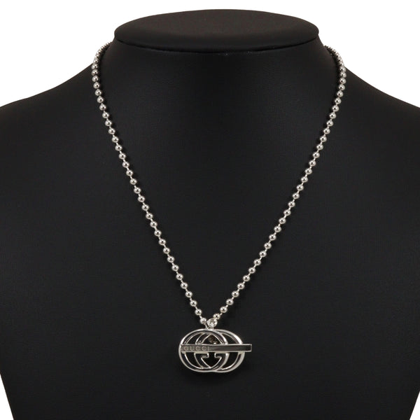 [GUCCI] Gucci Interlocking G Necklace Silver 925 Approximately 19.6g Interlocking G Unisex