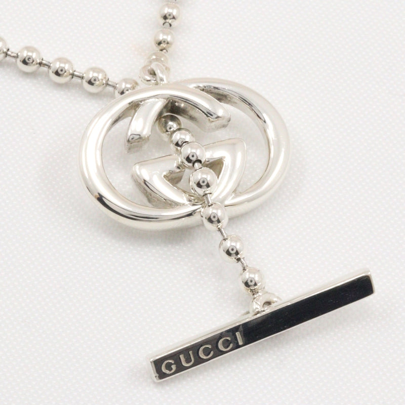 [GUCCI] Gucci Interlocking G Necklace Silver 925 Approximately 19.6g Interlocking G Unisex