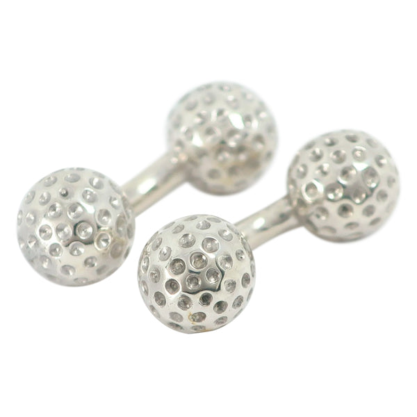 [HERMES] Hermes 
 Golf ball cuffs 
 Silver 925 GOLF BALL Men's A-Rank