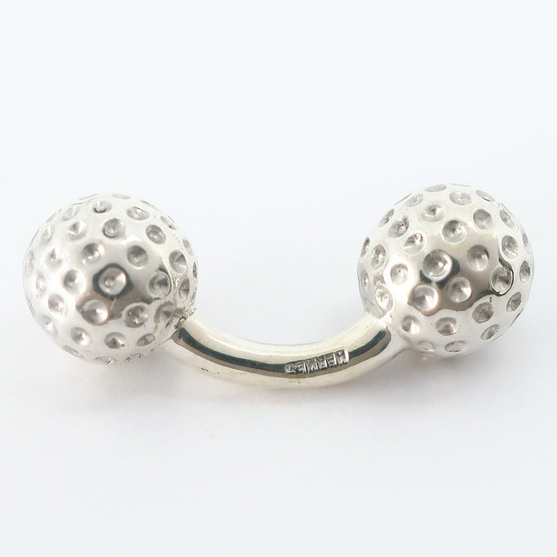 [HERMES] Hermes Golf Ball Cuffs Silver 925 GOLF BALL Men A-Rank