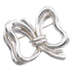 [Tiffany & co.]TIFFANY&Co.
 Ribbon Brooch
 Vintage Silver 925 Ribbon Approximately 15.6g Ribbon Ladies A-Rank