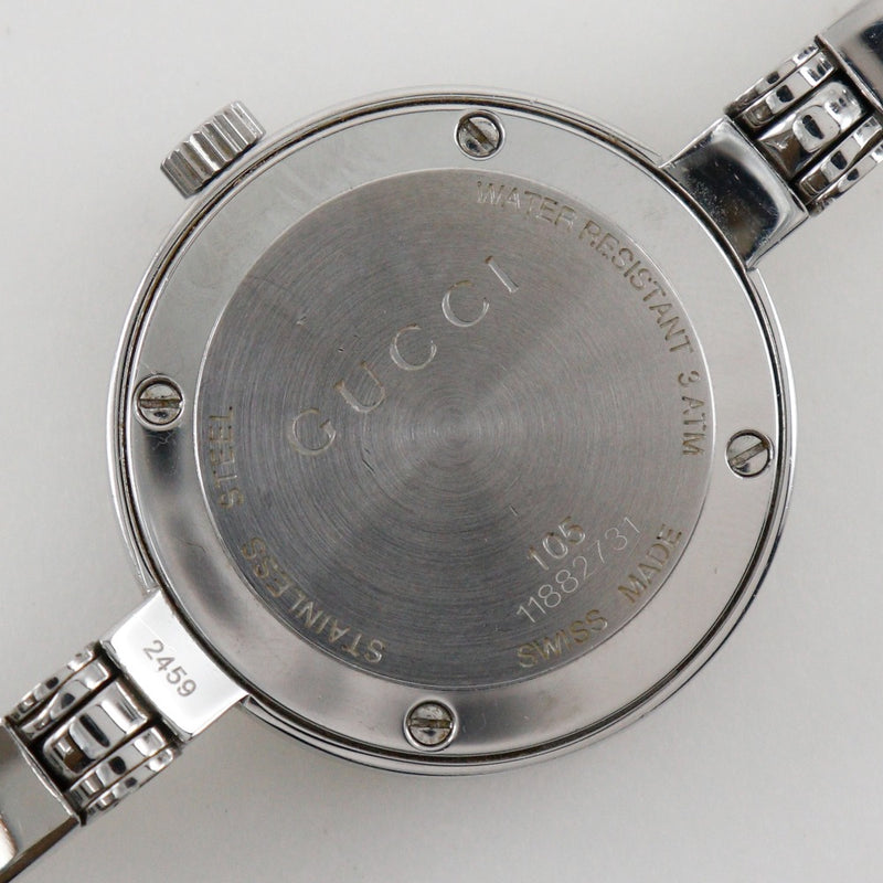 GUCCIグッチ GUCCI グッチ Gサークル Ref.105 1Pダイヤモンド ブラック