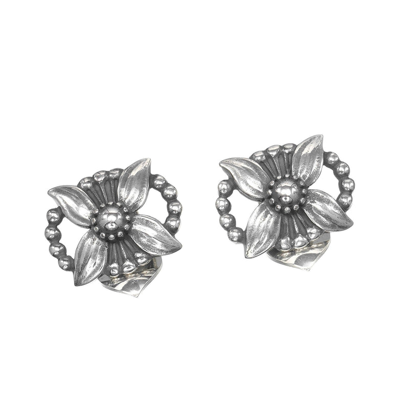 [Georg Jensen]Georg Jensen 雪绒花复古耳环