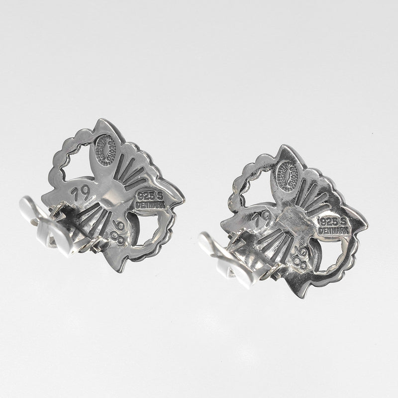 [Georg Jensen] Georg Jensen Edelweiss Pendientes vintage