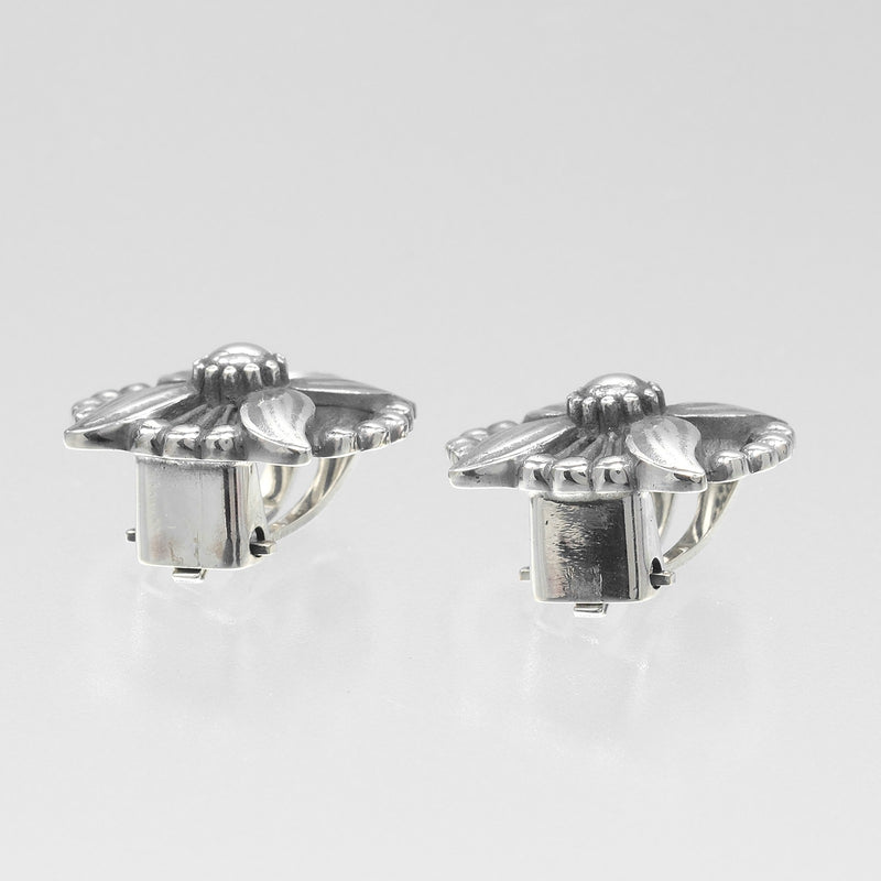 [Georg Jensen] Georg Jensen Edelweiss Pendientes vintage