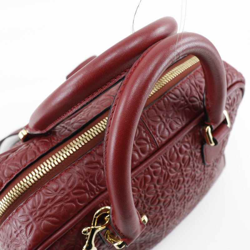 [LOEWE] Loewe 
 Amazona 75 Handbag 
 Repeat Anagram 2WAY Shoulder Calf Red Shoulder Handscape 2WAY Fastener Amazona 75 Ladies