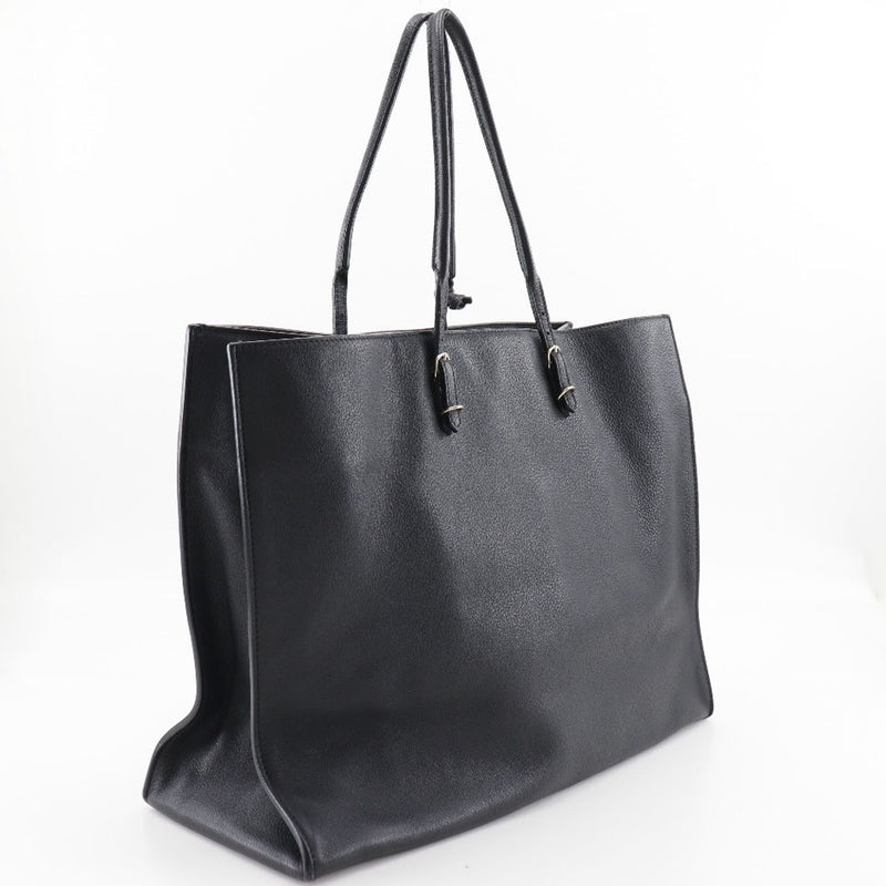 [Balenciaga] Balenciaga Paper Tote Bag 387480 Cuir Black Open Paper Tote Unisex A-Rank