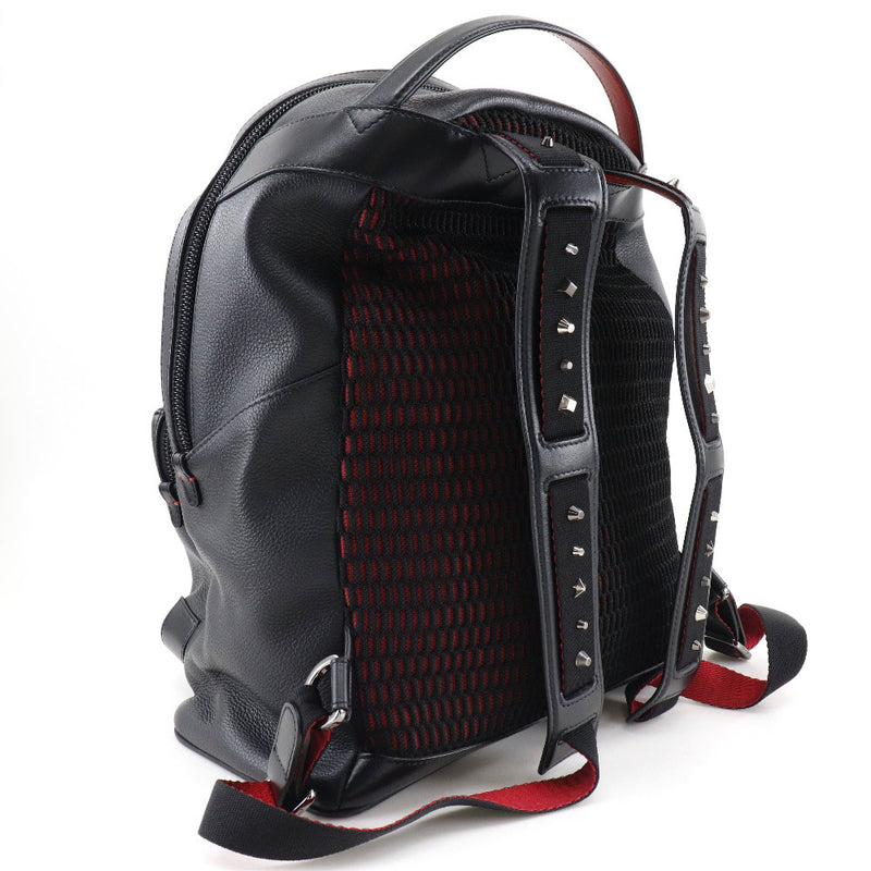 [Christian Louboutin] Christian Lubutan 
 Backpack backpack daypack 
 With Buckle Bulb Studs 1185129cm53 Leather Black Fastener Backpack Unisex A-Rank