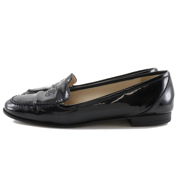 [CHANEL] Chanel 
 Loafer 
 Coco Mark Patent Leather Black Ladies