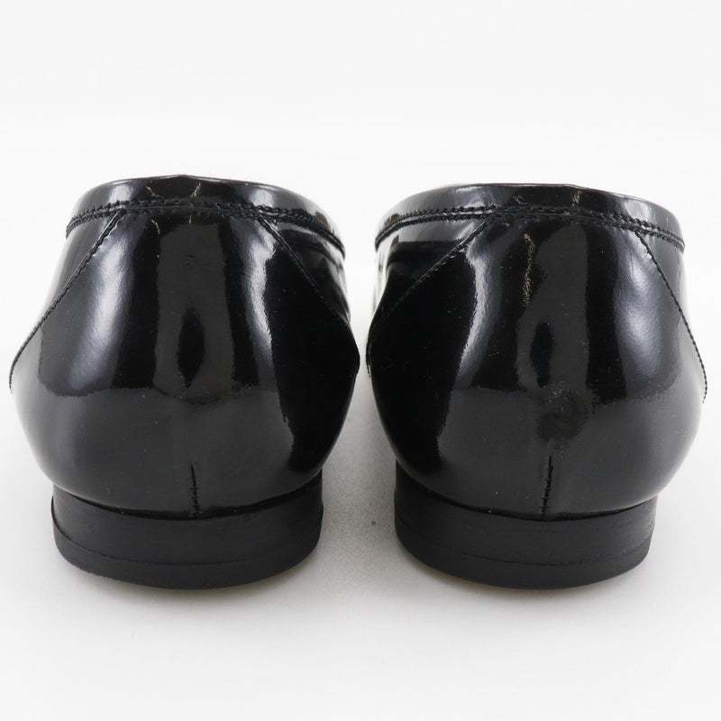 [Chanel] Chanel Loafer Coco Mark Patent Leather Black Dames