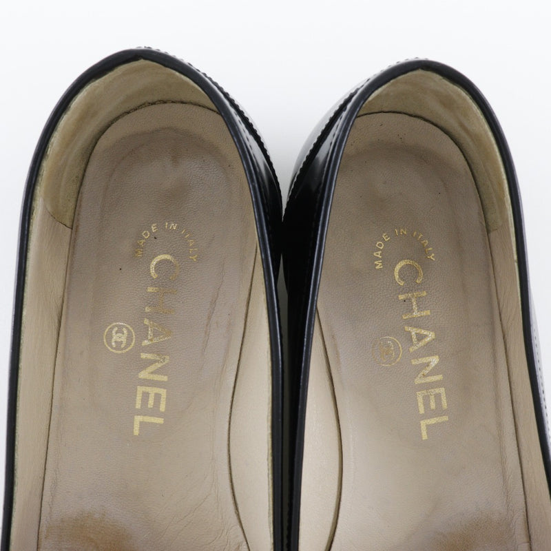 [CHANEL] Chanel Loafers COCO Mark Patent leather black ladies