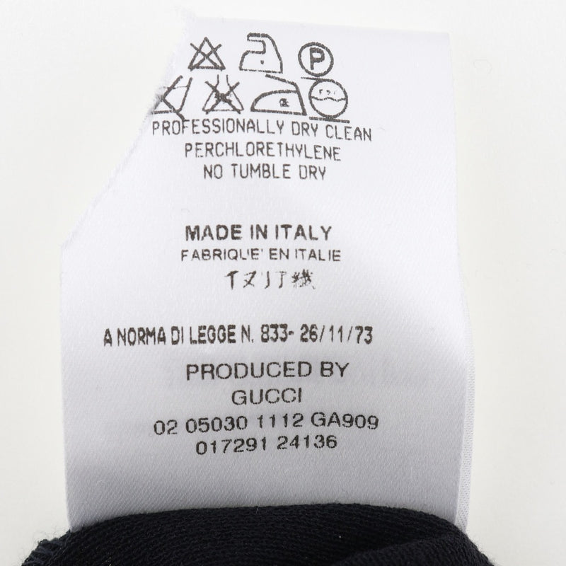 [GUCCI] Gucci 
 Cut -and -sew 
 Ribbon Cotton Black Ladies A+Rank