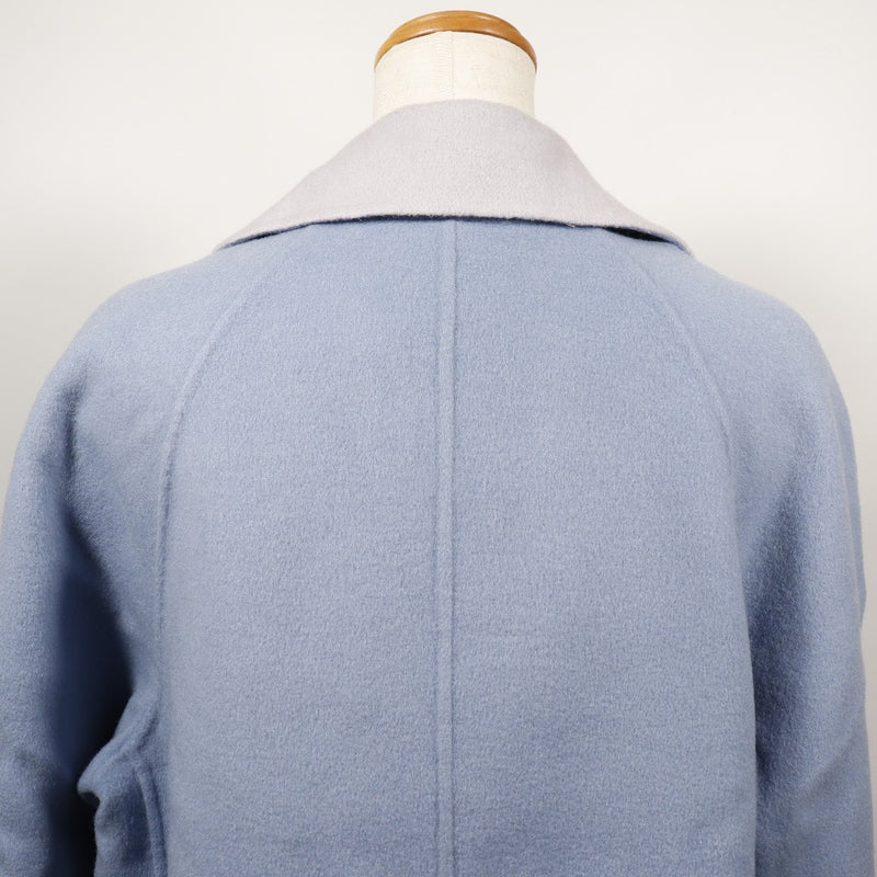 [Armani] Armani Korezioni 
 Otro exterior 
 Bicolor Coat Wool x Cashmere Blue/Gray Ladies A Rank