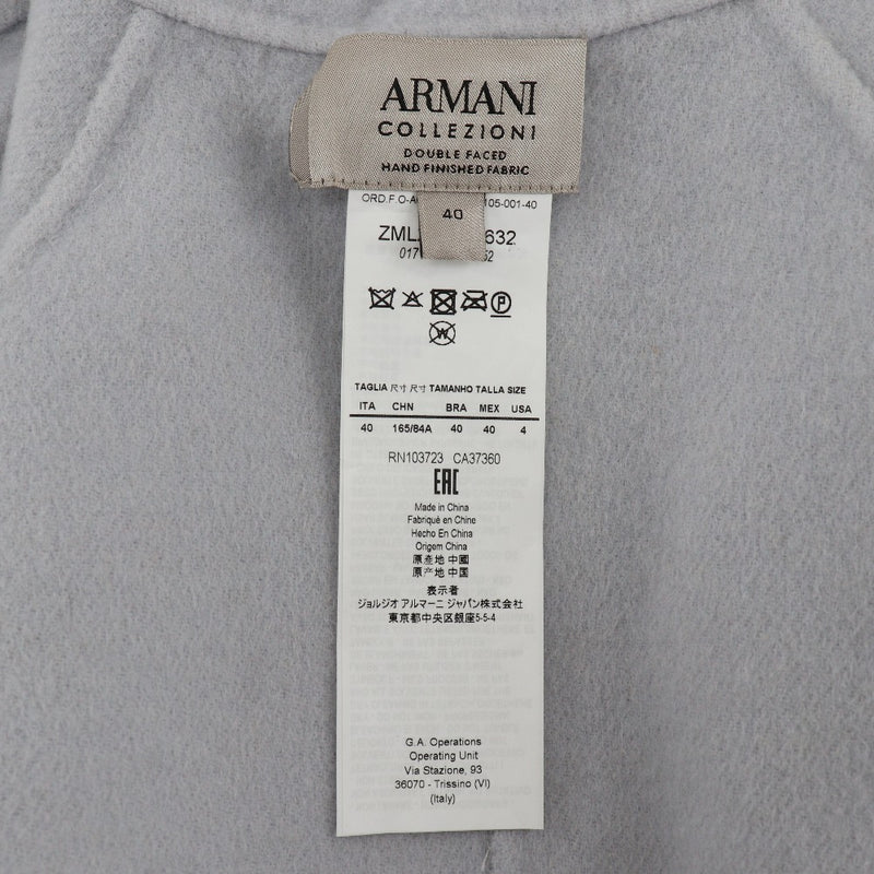 [Armani] Armani Korezioni 
 다른 외부 
 Bicolor 코트 울 x 캐시미어 블루/그레이 레이디 랭 순위
