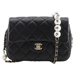 CHANEL】シャネル パールチェーンショルダー ショルダーバッグ AS1533