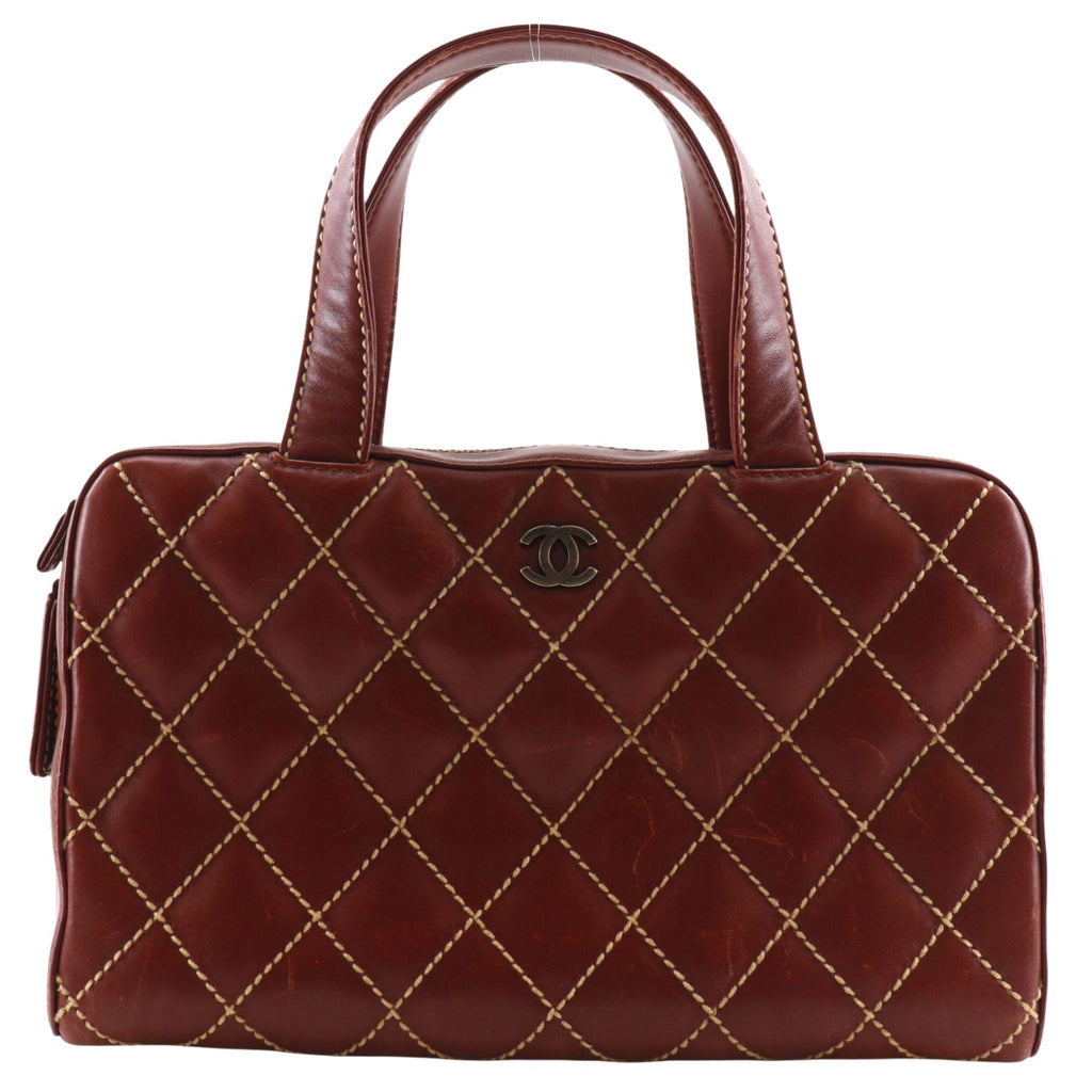 CHANEL ワイルドステッチハンドバッグ　美品 CHANEL】シャネル ワイルドステッチ ハンドバッグ – NISHIKINO VINTAGE