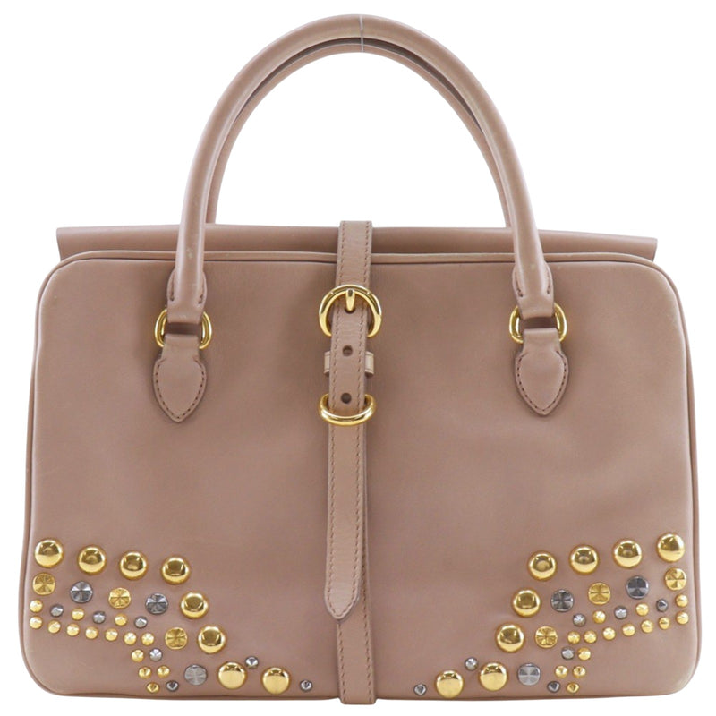 【MIUMIU】 뮤 뮤 스터드 핸드백