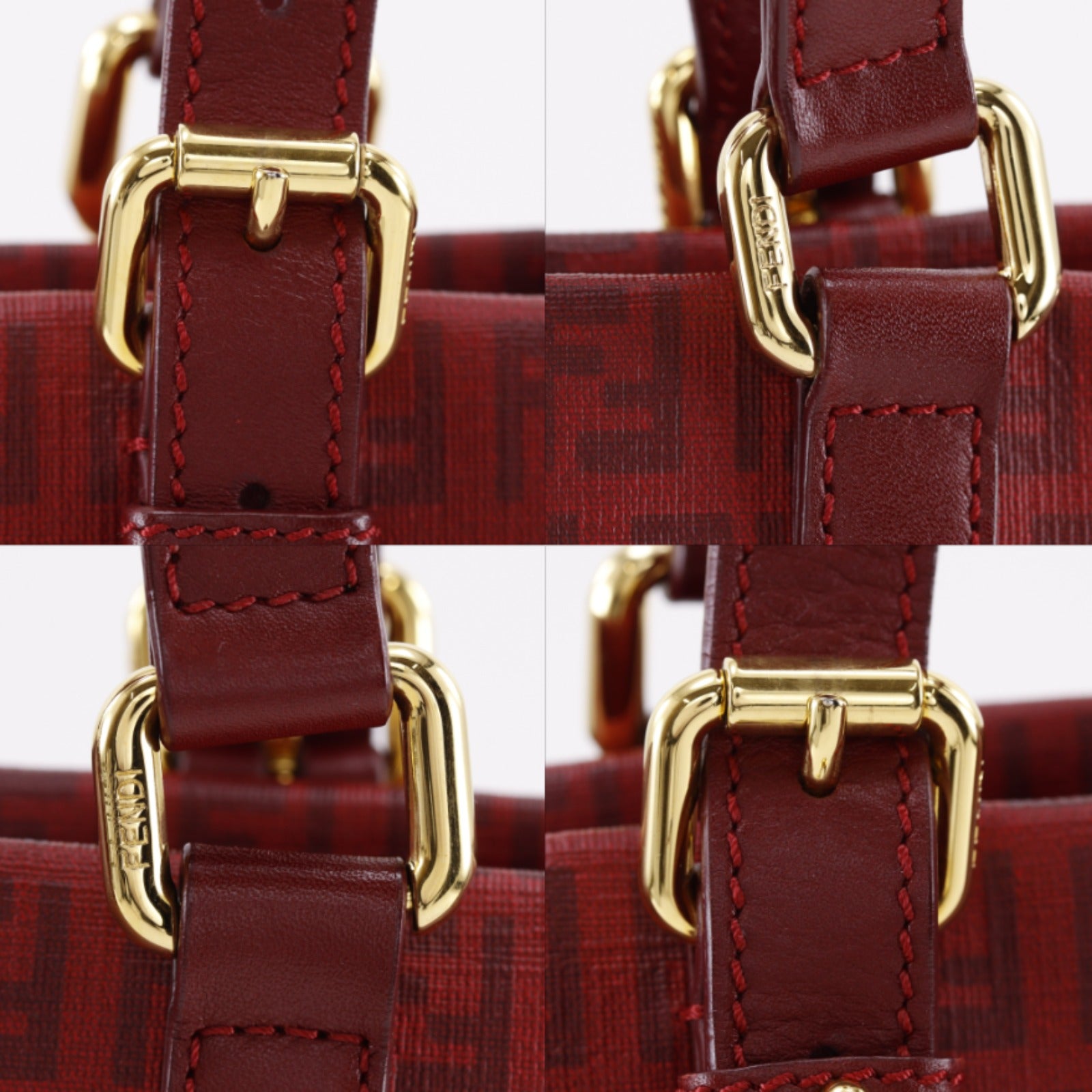FENDI マフラー　ズッキーノ　赤紫　ワインレッド　正規品　送料無料 FENDI】フェンディ ズッキーノ トートバッグ 8BH215 – NISHIKINO