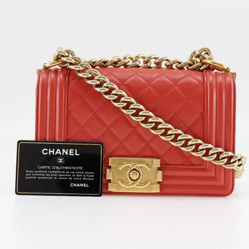 [Chanel] Chanel 
 Bolso de hombro de cadena 
 Channel Channel Lambskin Diagonal Hombro 2way Flap ChainShoulder Damas A-Rank