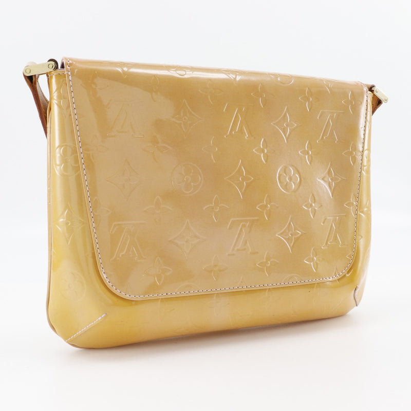 [Louis Vuitton] Louis Vuitton 
 Thom Son Street Shoulder Bag 
 M91070 Monogram Verni Cream Yellow MI0969 Engraved shoulder shoulder A5 magnet type THOMPSON STREET Ladies