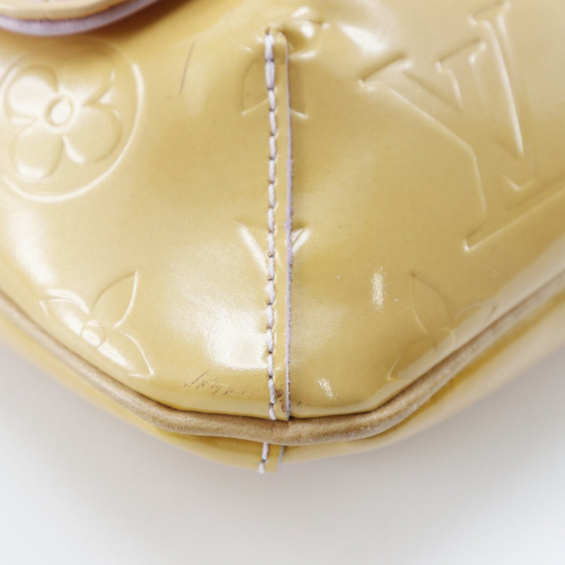 [Louis Vuitton] Louis Vuitton 
 Bolso de hombro de Thom Son Street 
 M91070 Monogram Verni Cream Amarillo MI0969 Hombro grabado A5 Tipo imán Tipo Thompson Street Damas