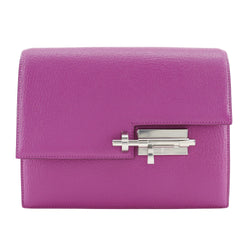 [HERMES] Hermes Veru Clutch Bag C PN 005 IT Shable Magnolia Raspberry Pink C engraved flap Veru Ladies A+Rank