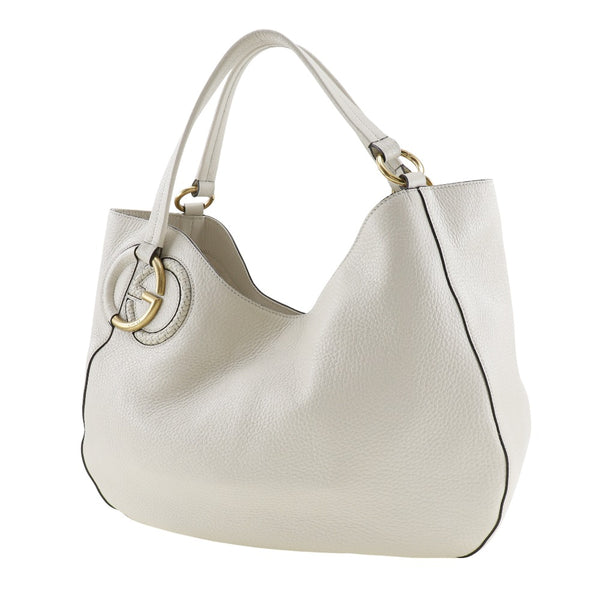 [GUCCI] Gucci 
 Shoulder bag 
 309531 Leather x Canvas Off White Shoulder A4 Open Ladies