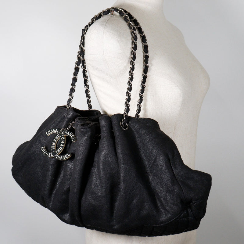 [Chanel] Chanel 
 Bolso de hombro de bajo melrose 
× Jersey de algodón Shoulder Drainting Melrose Kabas Ladies A Rank