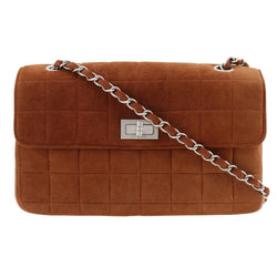 [CHANEL] Chanel 
 Chocolate bar shoulder bag 
 Velor diagonal shoulder 2way turn lock chocolate Bar Ladies A rank