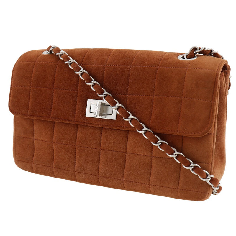 [CHANEL] Chanel 
 Chocolate bar shoulder bag 
 Velor diagonal shoulder 2way turn lock chocolate Bar Ladies A rank
