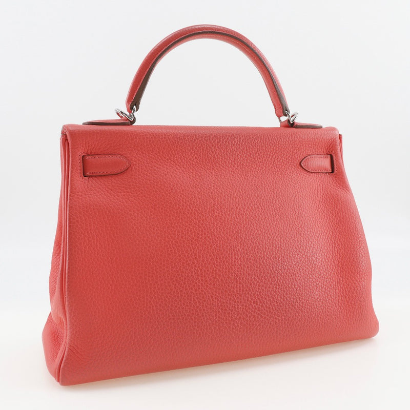 [HERMES] Hermes 
 Kelly 32 Handbag 
 Inner sewn tryon lemance Coral pink □ R stamped shoulder handbag 2WAY A5 belt bracket Kelly 32 Ladies A-Rank