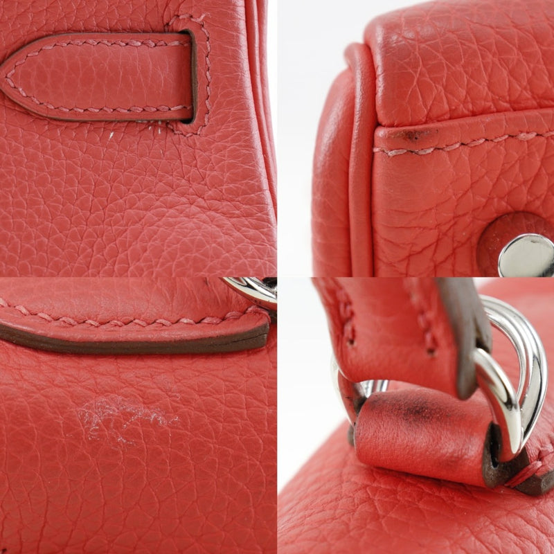 [Hermes] Hermes Kelly 32 Handbag Inner coudre Triyoon Clemance Coral Pink □ R Gravure Hand Bow 2way A5 Belt Kelly 32 Ladies A-Rank