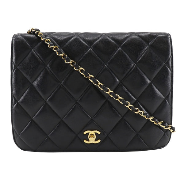 [Chanel] Chanel 
 Bolso de hombro de cadena 
 Lambskin House A5 giran la cadena de bloqueo de la cerradura Damas B-rank