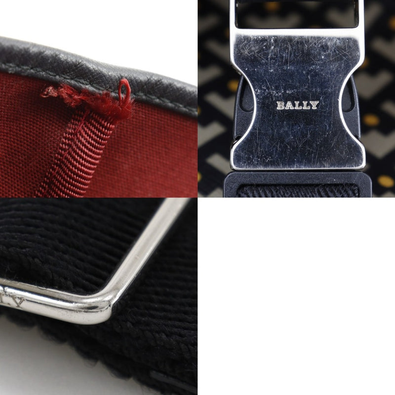 【BALLY】バリー
 ショルダーバッグ
 PVC ブラック 斜め掛け 肩掛け A4 フラップ メンズ