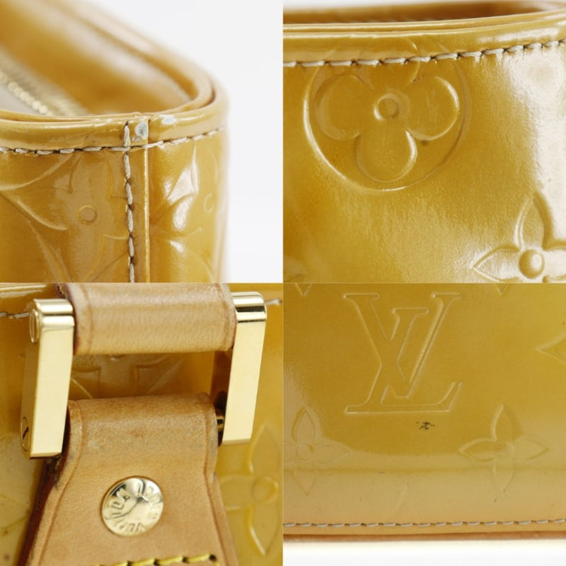 [Louis Vuitton]路易威登 
 休斯顿手提袋 
 会标Verni Gold Th0009雕刻handbill A5拉链休斯顿女士