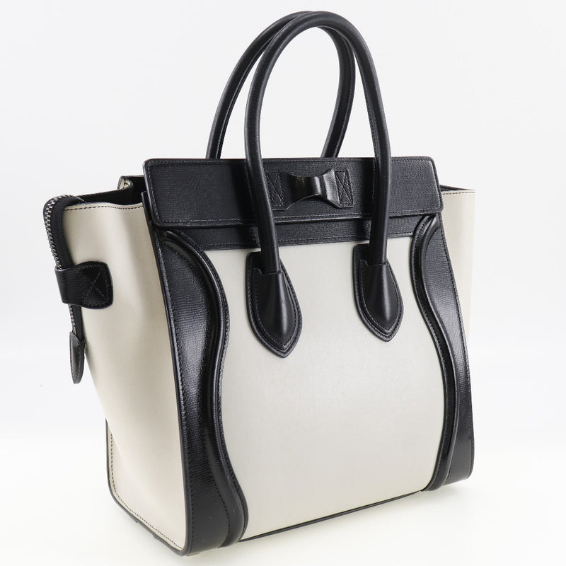 CELINE】セリーヌ ラゲージマイクロ トートバッグ カーフ オフホワイト