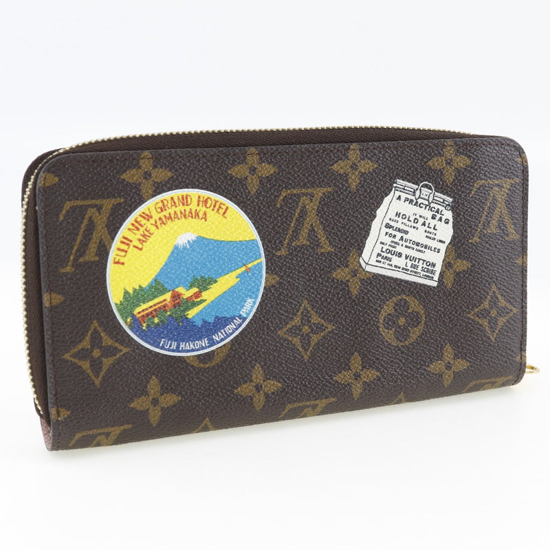 [Louis Vuitton] Louis Vuitton 
 Zippy wallet long wallet 
 My Lv World Tour Monogram Canvas Brown SP3127 Engraved Zippy WALLET Unisex A+Rank