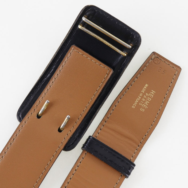 [HERMES] Hermes 
 Vintage belt belt 
 Calf KK engraved Vintage Belt Men's