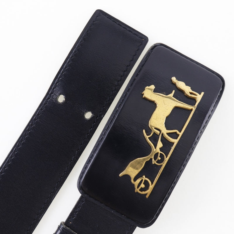 [Hermes] Hermes 
 Cinturón vintage 
 Pantorrilla KK grabado con cinturón vintage para hombres