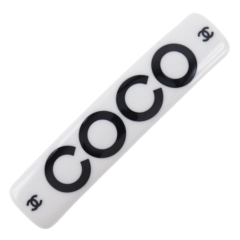 【CHANEL】シャネル
 COCO バレッタ
 プラスチック 01P刻印 COCO レディースA-ランク