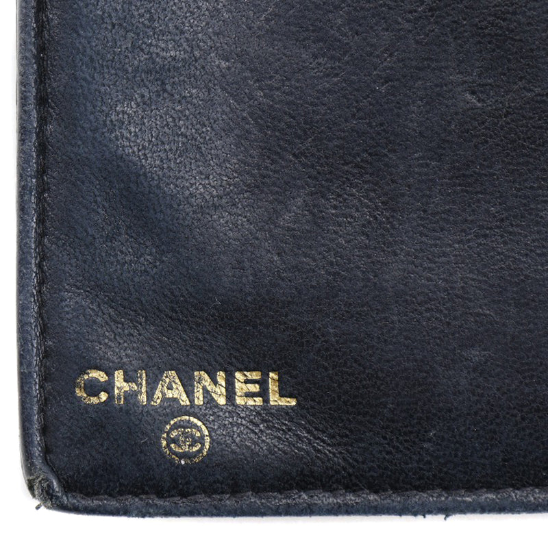 [CHANEL] Chanel 
 long wallet 
 Caviar Skin Black Snap button Ladies