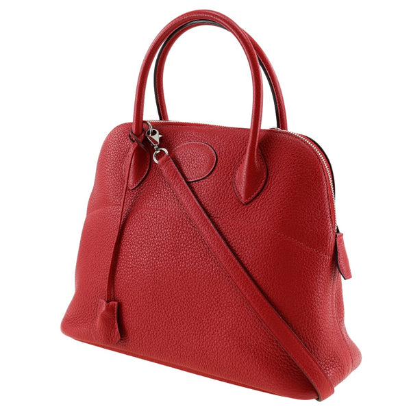 [HERMES] Hermes 
 Boled 31 handbag 
 Triyoon Lemance Rouge Viff □ Q -engraved shoulder handbag 2way A5 zipper BOLIDE31 Ladies A rank