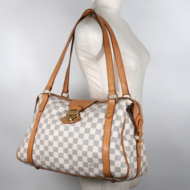 [루이비통] 루이비통 
 Streeta PM 숄더백 
 N42220 DAMIER EIZUR CANVAS FL4019 스탬프 어깨 A4 패스너 Stresa PM Ladies