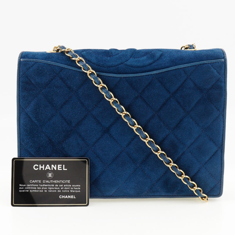 CHANEL】シャネル チェーンショルダー ショルダーバッグ スウェード ディープブルー 肩掛け A5 マグネットタイプ ChainSho –  KYOTO NISHIKINO