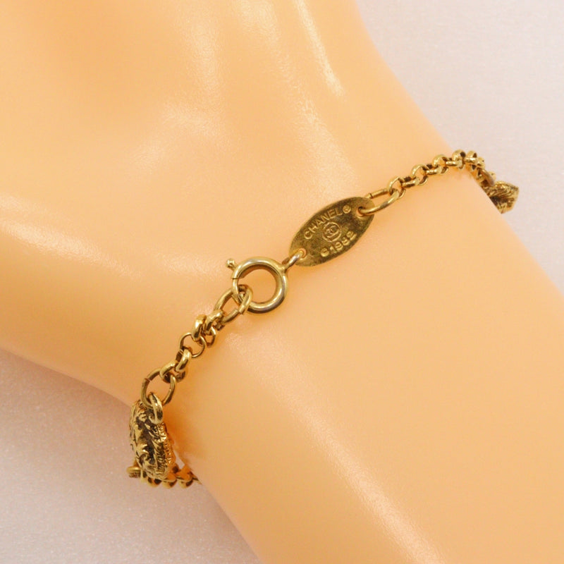 [CHANEL] Chanel Lion Bracelet Plated Gold Approximately 7.8g LION Ladies