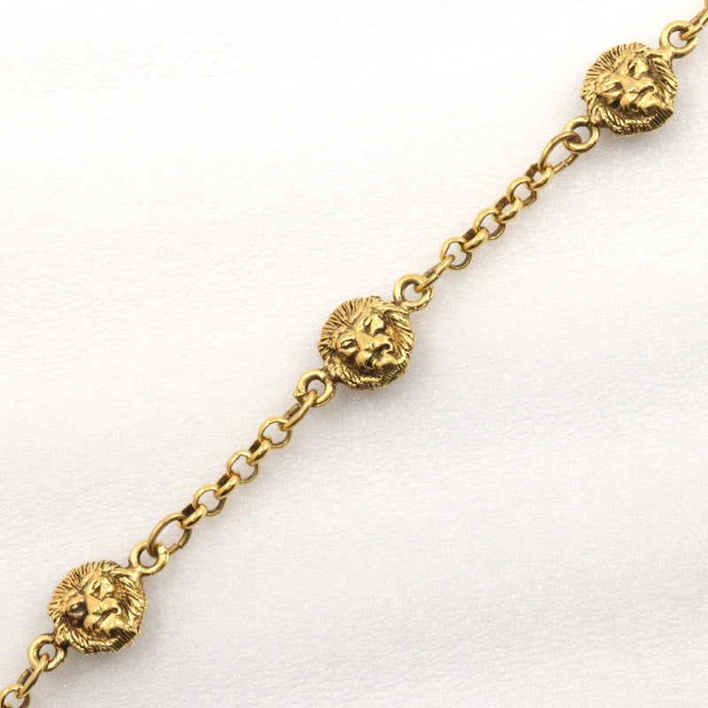 [CHANEL] Chanel Lion Bracelet Plated Gold Approximately 7.8g LION Ladies