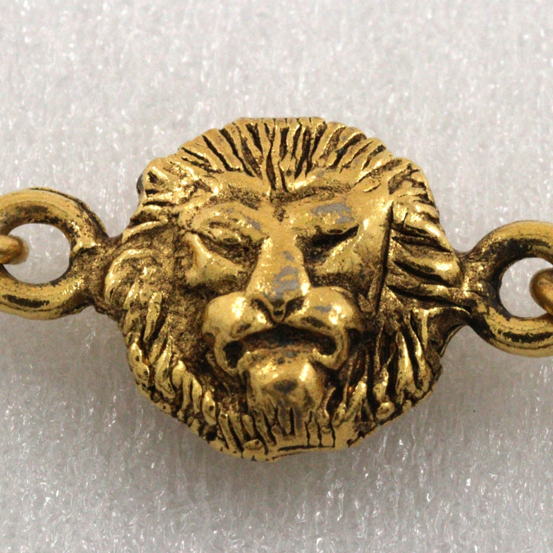 [CHANEL] Chanel Lion Bracelet Plated Gold Approximately 7.8g LION Ladies